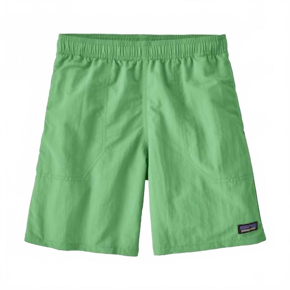 NEW PATAGONIA boy's baggies shorts in bloom green